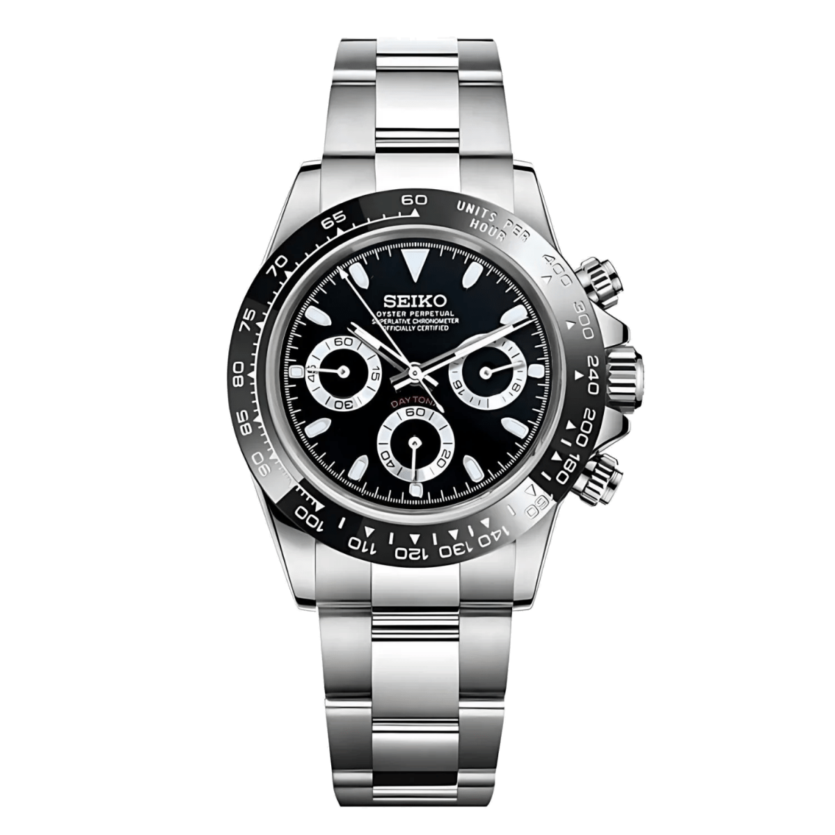 Seiko Daytona Mod (Black Panda) - OnTimeMods