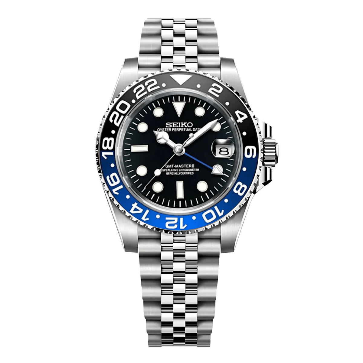 Seiko GMT Mod (Batman) - OnTimeMods