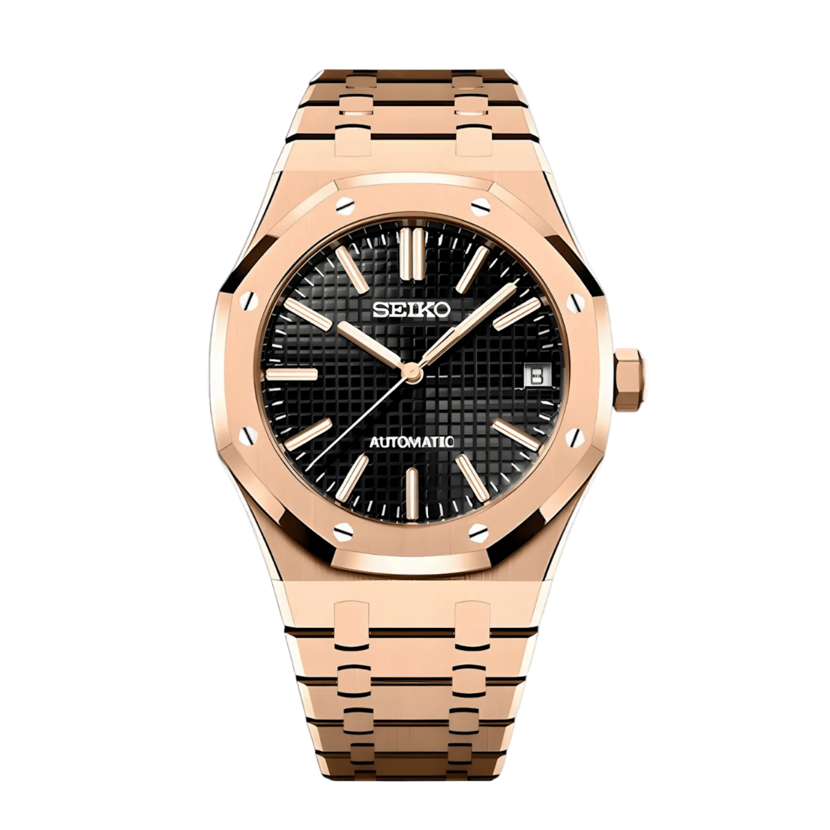 Royal Oak Mod (Rose Gold Black)