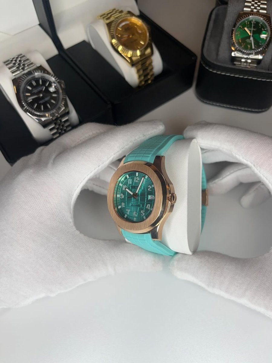 Seiko Aquanaut Mod (Rose Gold Tiffany) - OnTimeMods