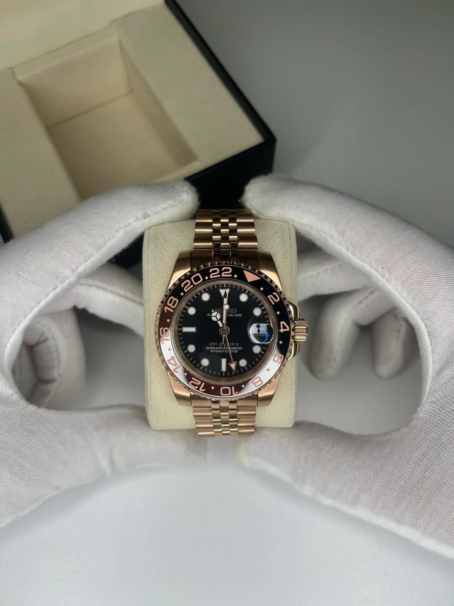 Seiko Custom GMT Mod (Rose) - OnTimeMods