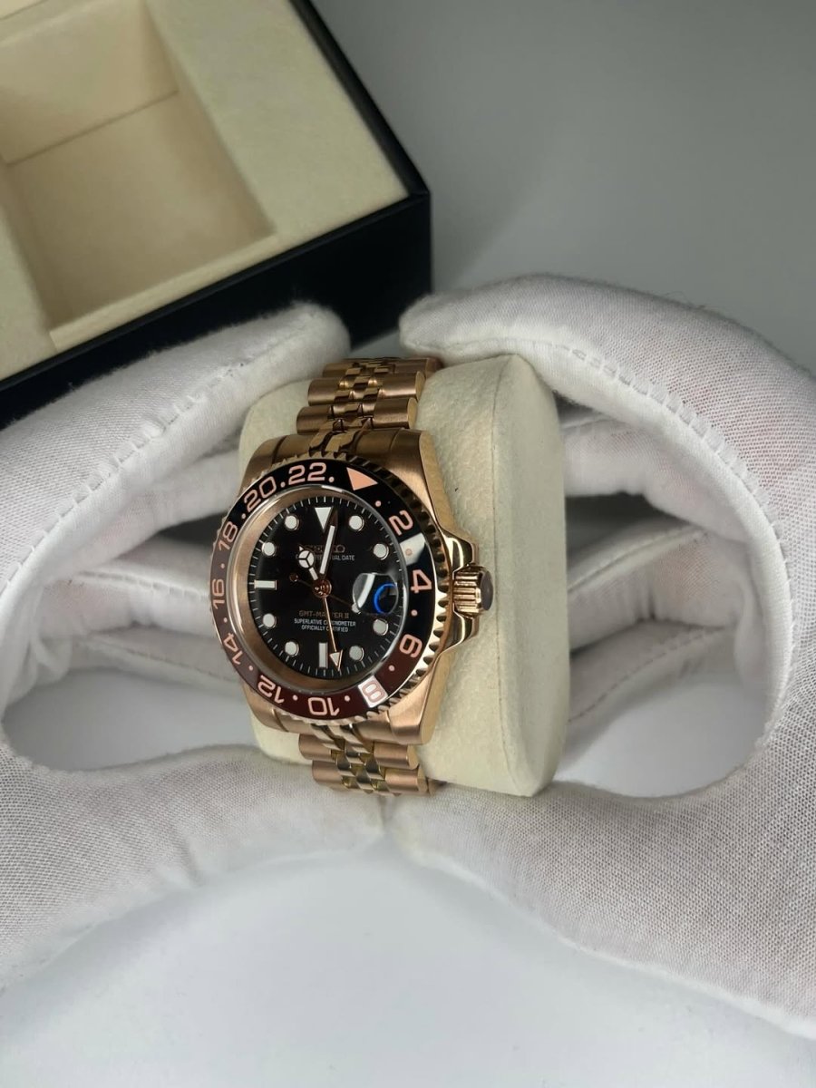 Seiko Custom GMT Mod (Rose) - OnTimeMods