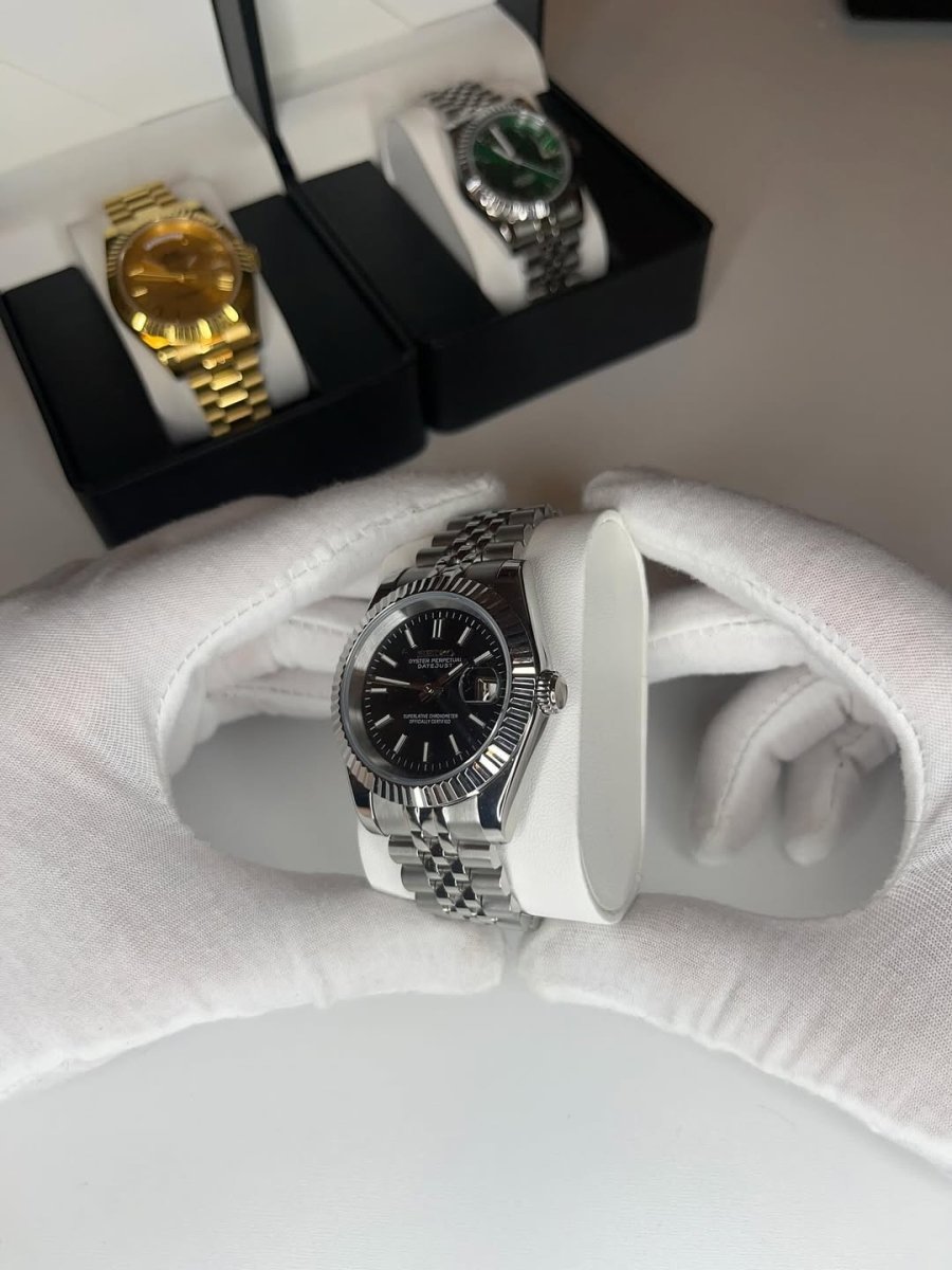 Seiko Datejust Mod (Classic Black) - OnTimeMods