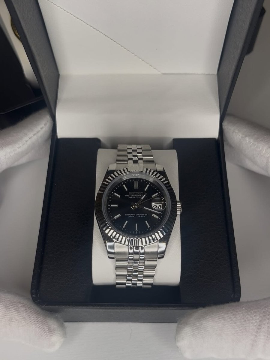 Seiko Datejust Mod (Classic Black) - OnTimeMods