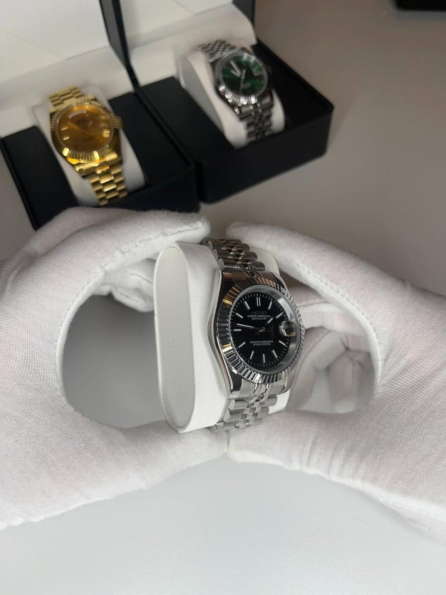 Seiko Datejust Mod (Classic Black) - OnTimeMods