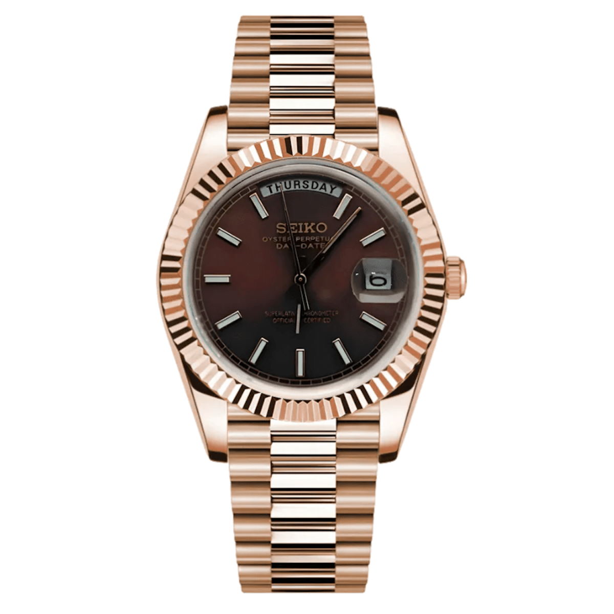 Seiko Day - Date Mod (Chocolate) - OnTimeMods