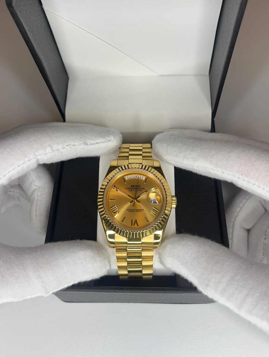 Seiko Day - Date Mod (Gold) - OnTimeMods
