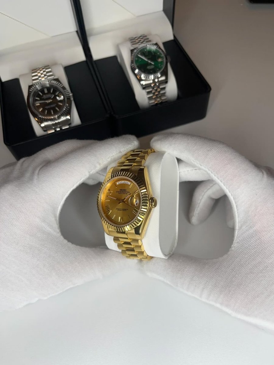 Seiko Day - Date Mod (Gold) - OnTimeMods