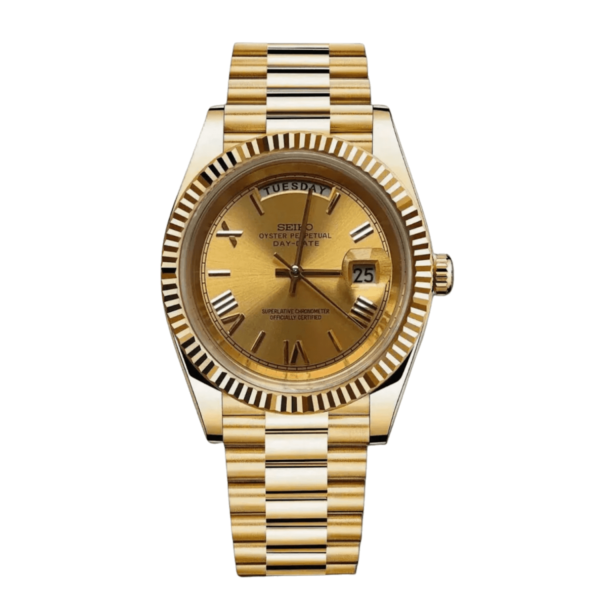 Seiko Day - Date Mod (Gold) - OnTimeMods