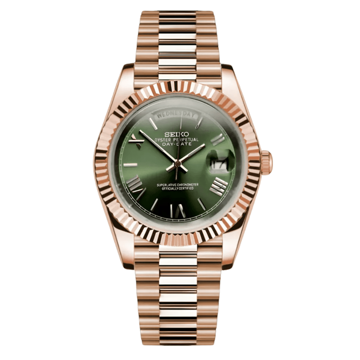 Seiko Day - Date Mod (Green) - OnTimeMods