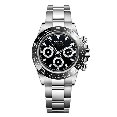 Seiko Daytona Mod (Black Panda) - OnTimeMods