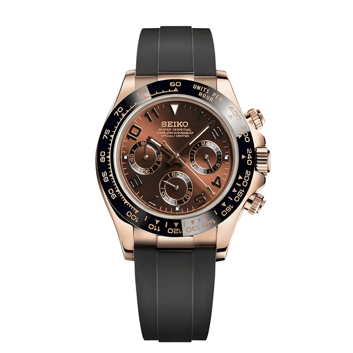 Seiko Daytona Mod (Chocolate) - OnTimeMods
