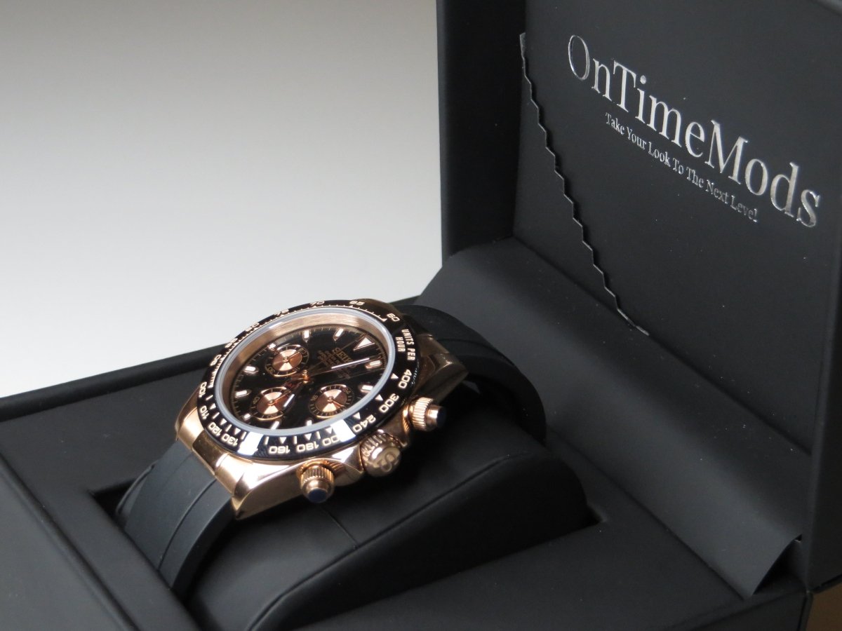Seiko Daytona Mod (Rose Gold) - OnTimeMods