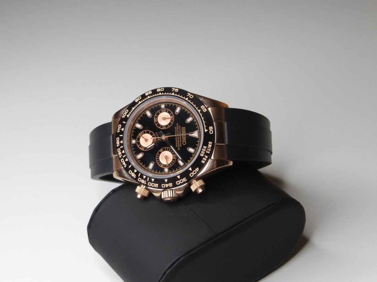 Seiko Daytona Mod (Rose Gold) - OnTimeMods