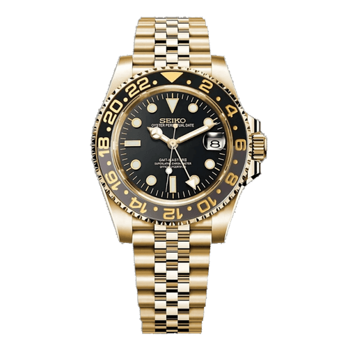 Seiko GMT Mod (Gold) - OnTimeMods