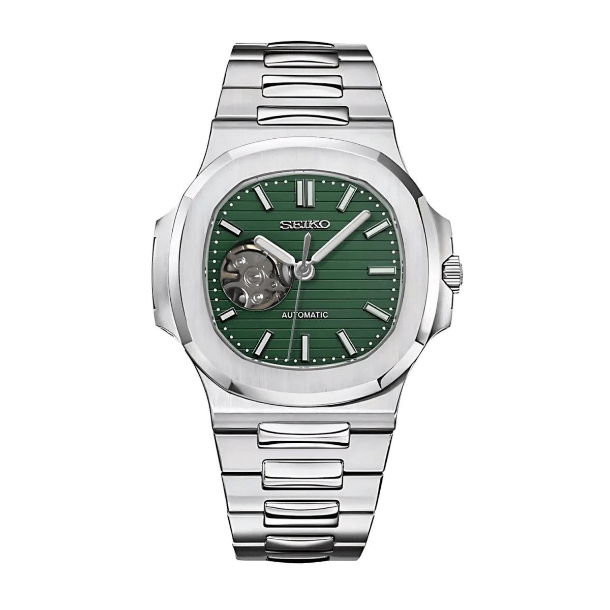 Seiko Nautilus Open - Heart Mod (Forest) - OnTimeMods