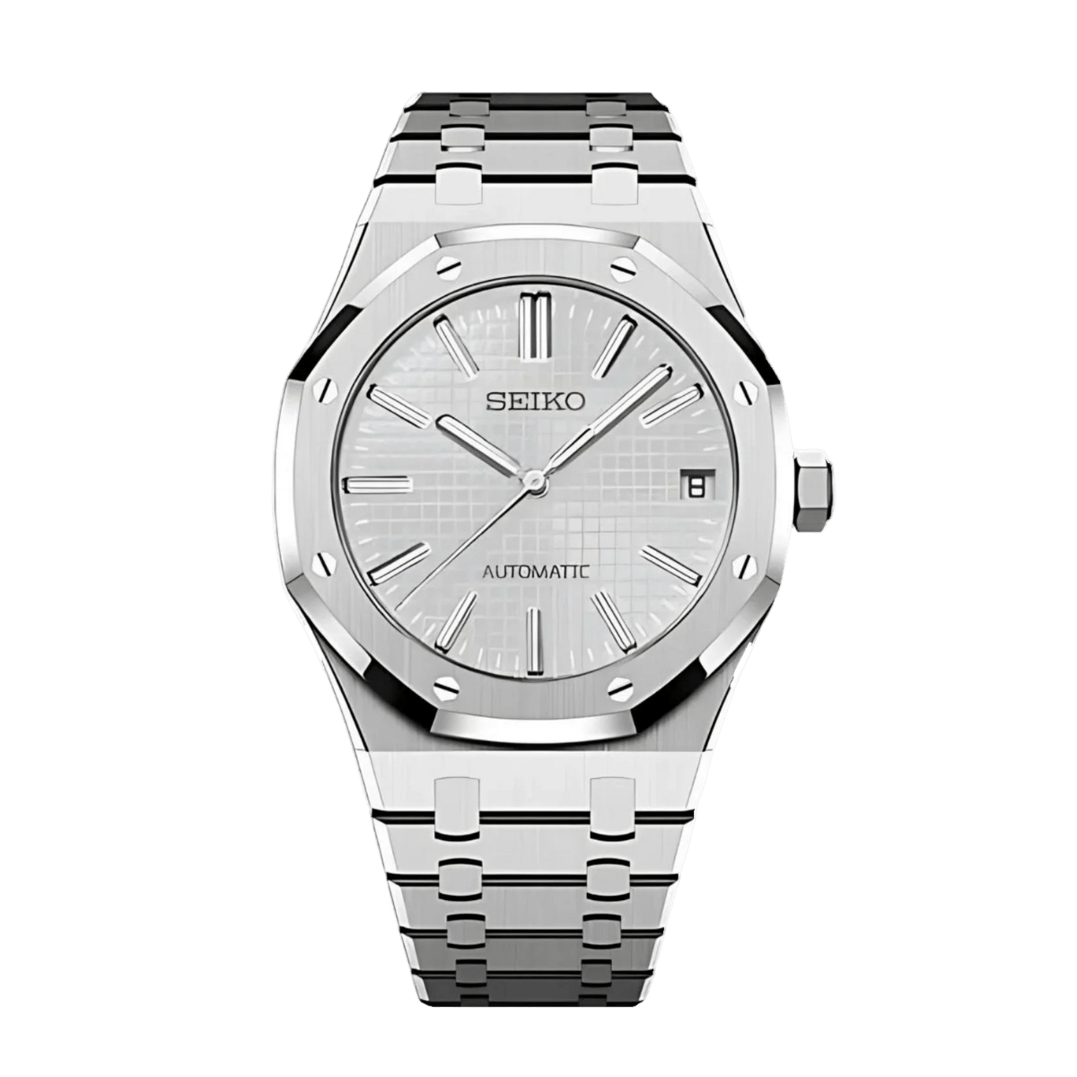 Seiko Royal Oak Mod (White) - OnTimeMods