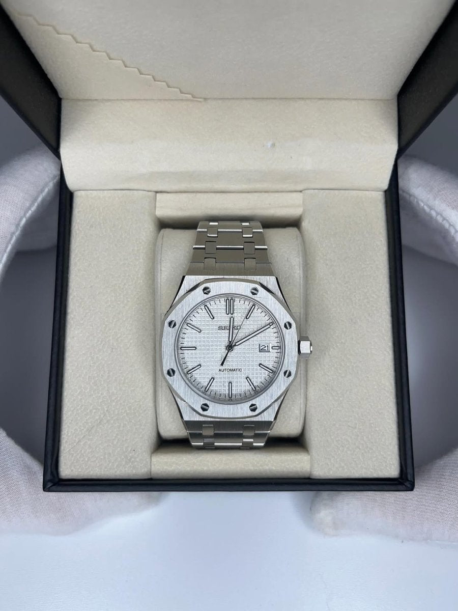 Seiko Royal Oak Mod (White) - OnTimeMods