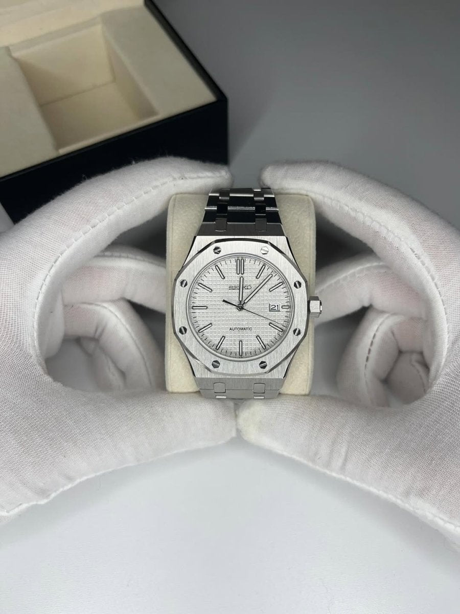 Seiko Royal Oak Mod (White) - OnTimeMods